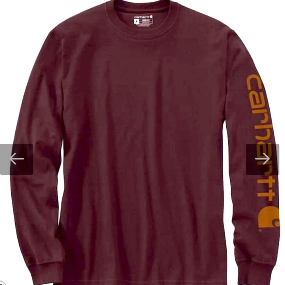 LOOSE FIT HEAVYWEIGHT LONG-SLEEVE LOGO SLEEVE GRAPHIC T-SHIRT 2X